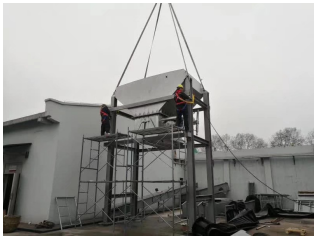 南京現(xiàn)場(chǎng) 皮帶機(jī)即將安裝完成?。?！